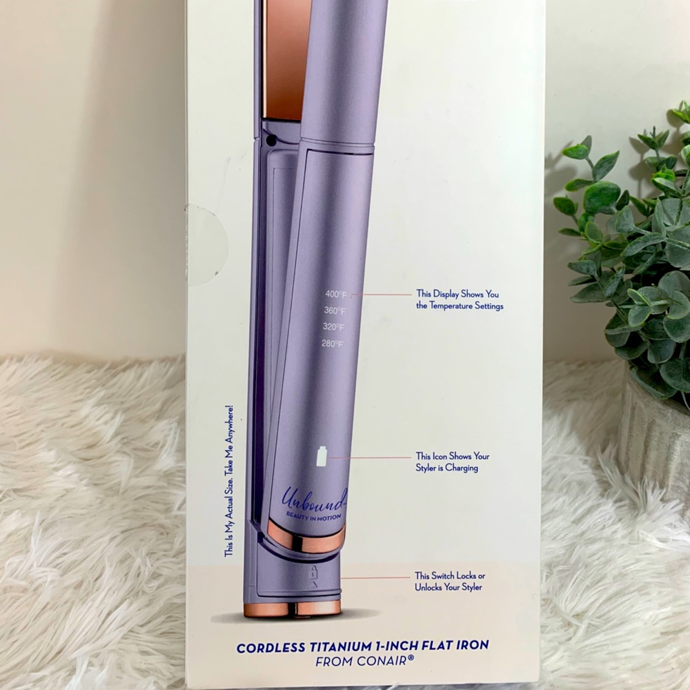 unbound cordless hair straightener